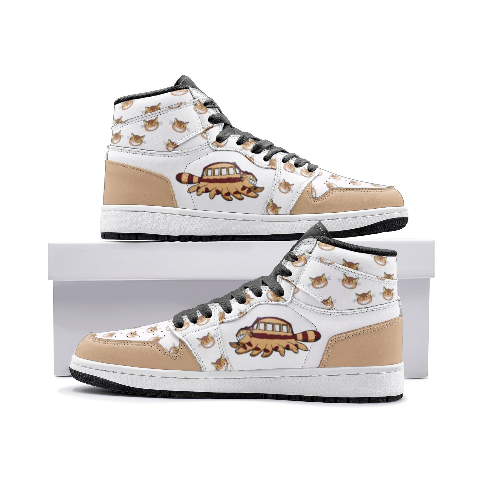 Running Cat Bus My Neighbor Totoro Mid 1" Basketball Shoes