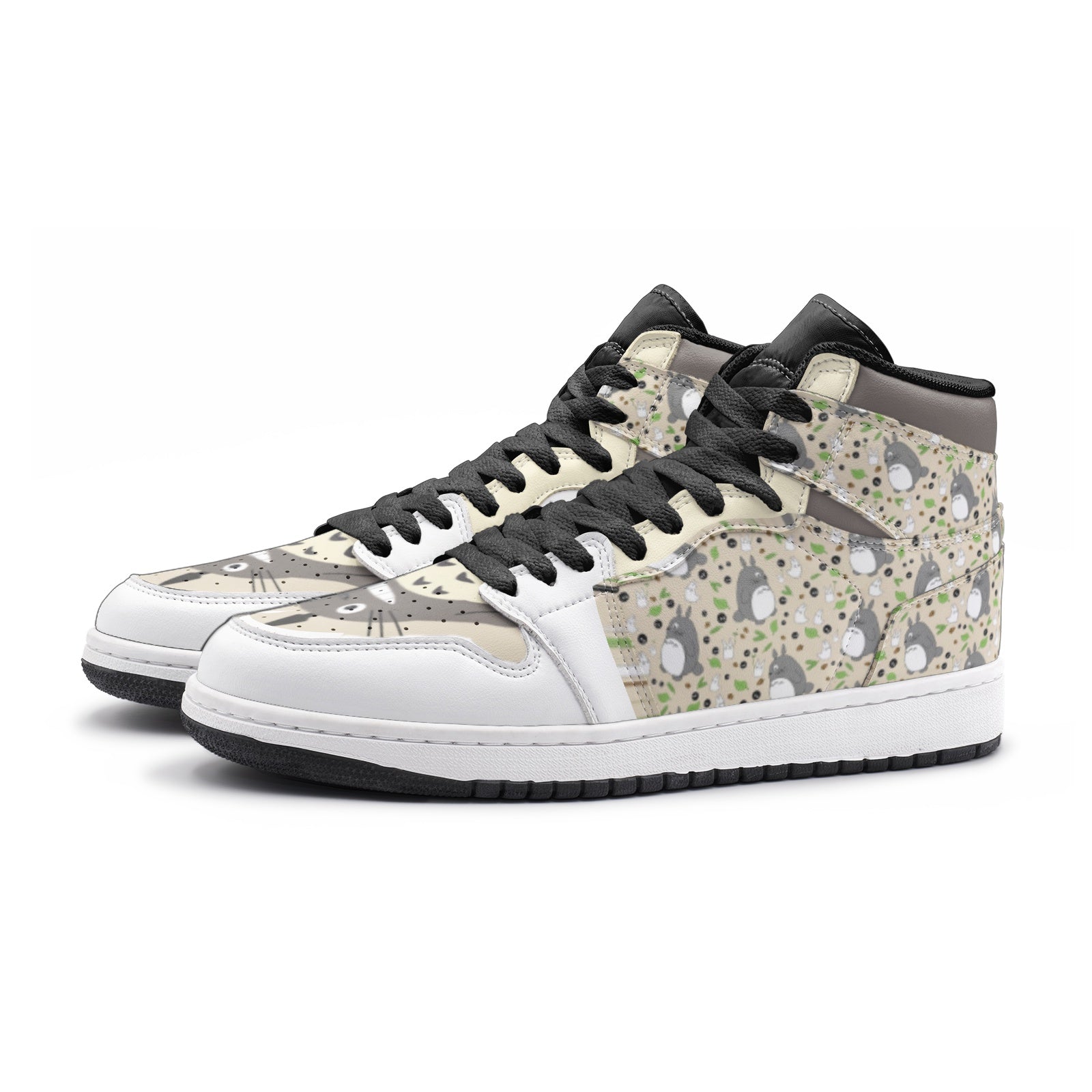 Totoro Pattern My Neighbor Totoro Mid 1 Basketball Shoes