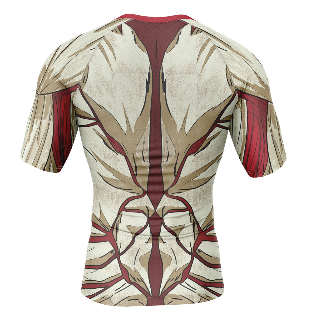 Reiner Braun Armored Attack on Titan Short Sleeve Rash Guard Compression Shirt