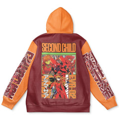 Asuka Langley Sohryu x Eva 02 Neon Genesis Evangelion Streetwear Hoodie