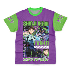 Shinji Ikari x Eva 01 Neon Genesis Evangelion Streetwear T-Shirt