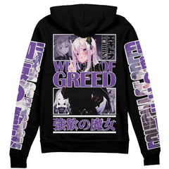 Echidna Re Zero" Streetwear Zip Hoodie Jacket