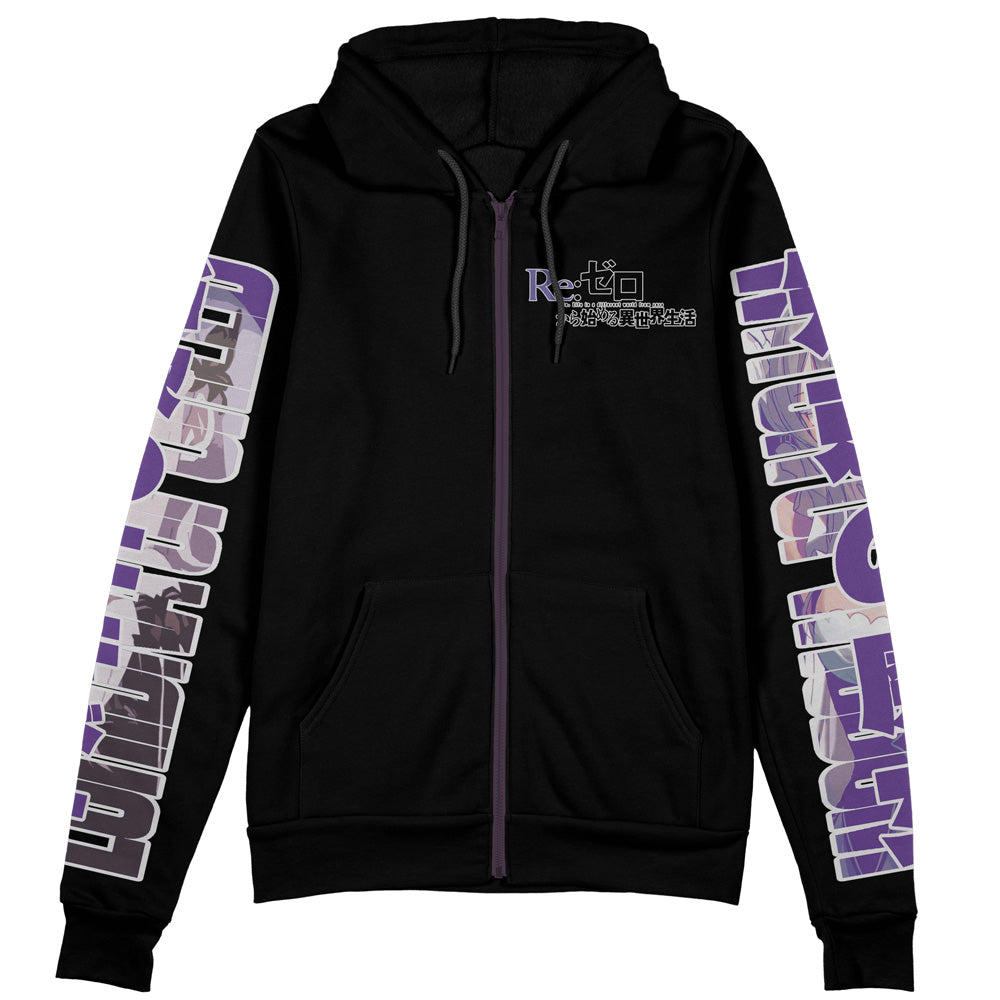 Echidna Re Zero Streetwear Zip Hoodie Jacket