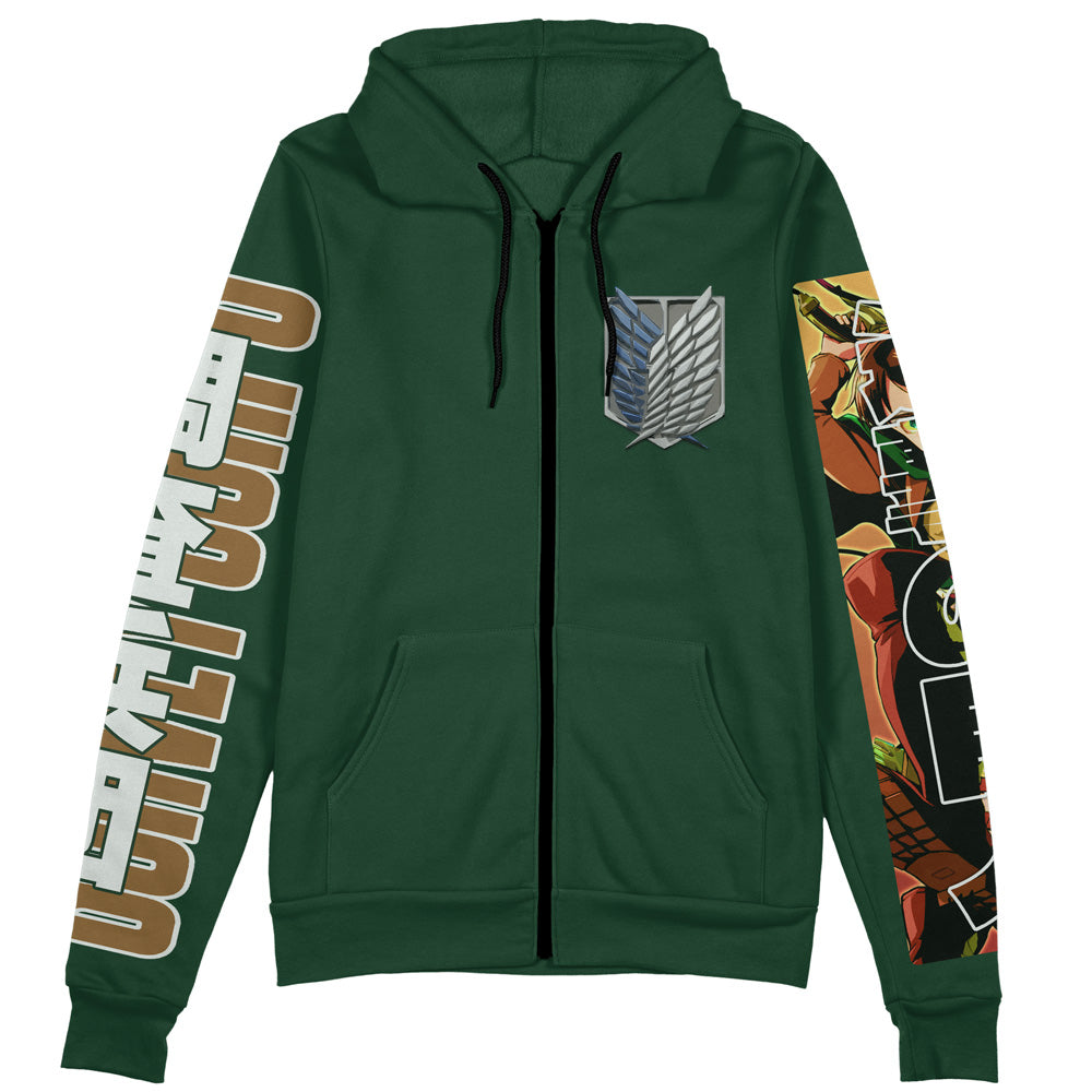 Eren Yeager Attack on Titan Streetwear Zip Hoodie Jacket