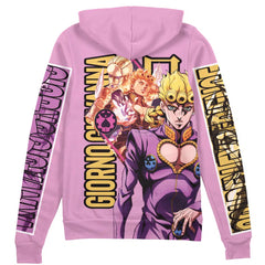 Giorno Giovanna Jojo's Bizarre Adventure" Streetwear Zip Hoodie Jacket