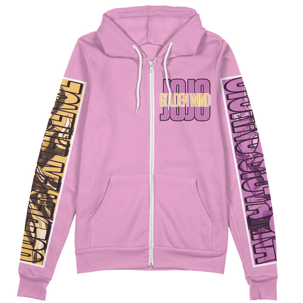 Giorno Giovanna Jojo's Bizarre Adventure Streetwear Zip Hoodie Jacket