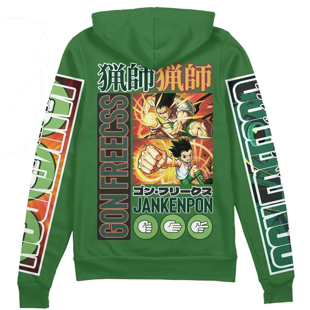 Gon Freecss Hunter x Hunter" Streetwear Zip Hoodie Jacket