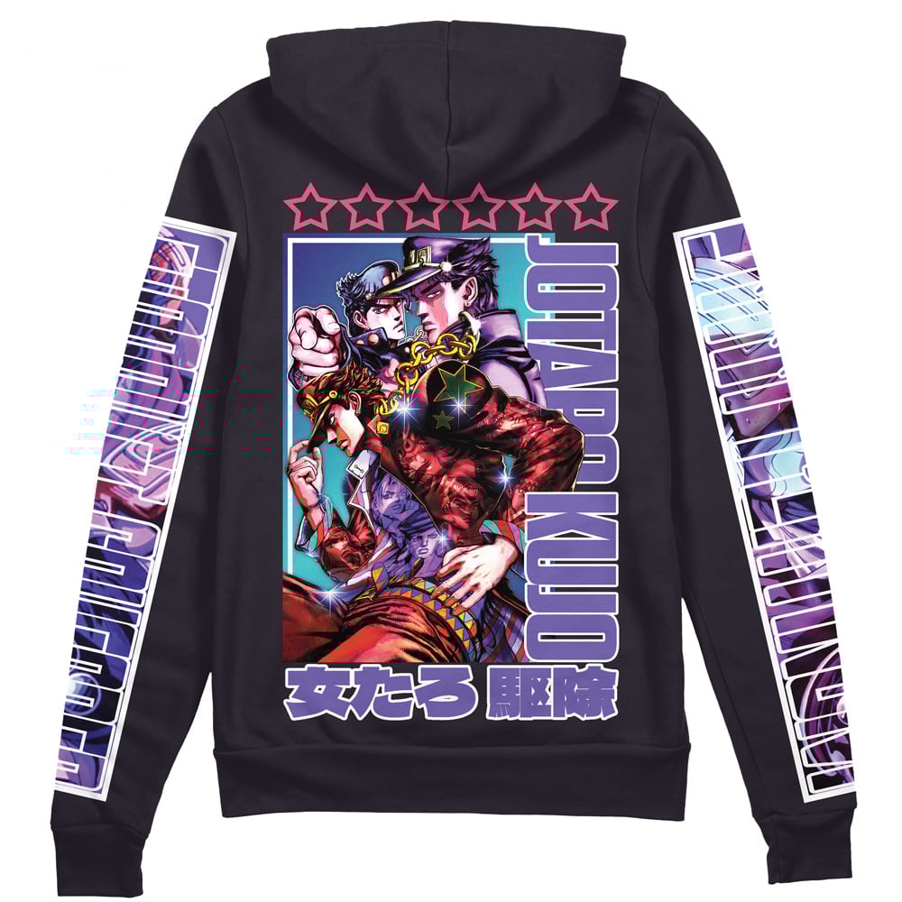 Jotaro Kujo Jojo's Bizarre Adventure Streetwear Zip Hoodie Jacket