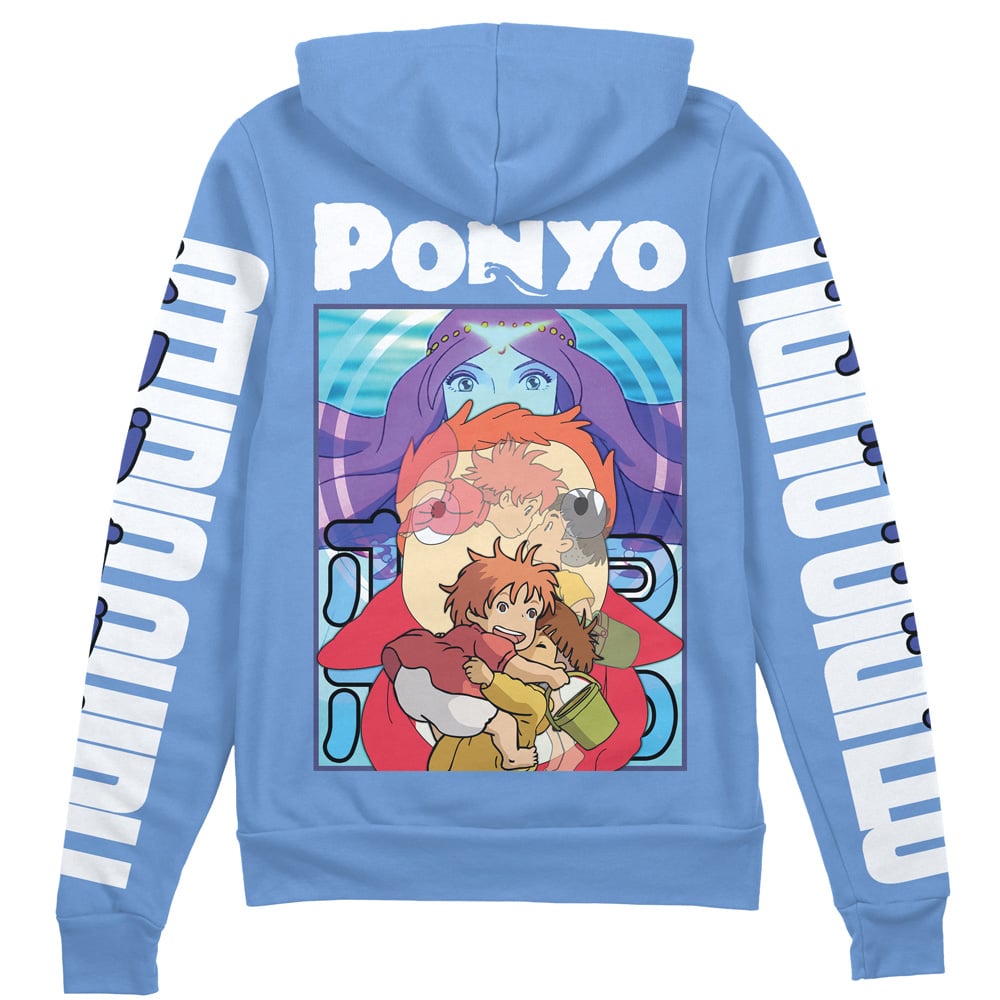 Ponyo Studio Ghibli" Streetwear Zip Hoodie Jacket