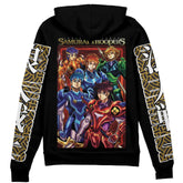 Ronin Warriors" Streetwear Zip Hoodie Jacket
