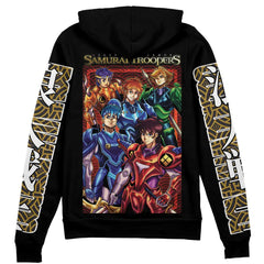 Ronin Warriors" Streetwear Zip Hoodie Jacket