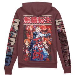 Rudeus Greyrat Mushoku Tensei" Streetwear Zip Hoodie Jacket
