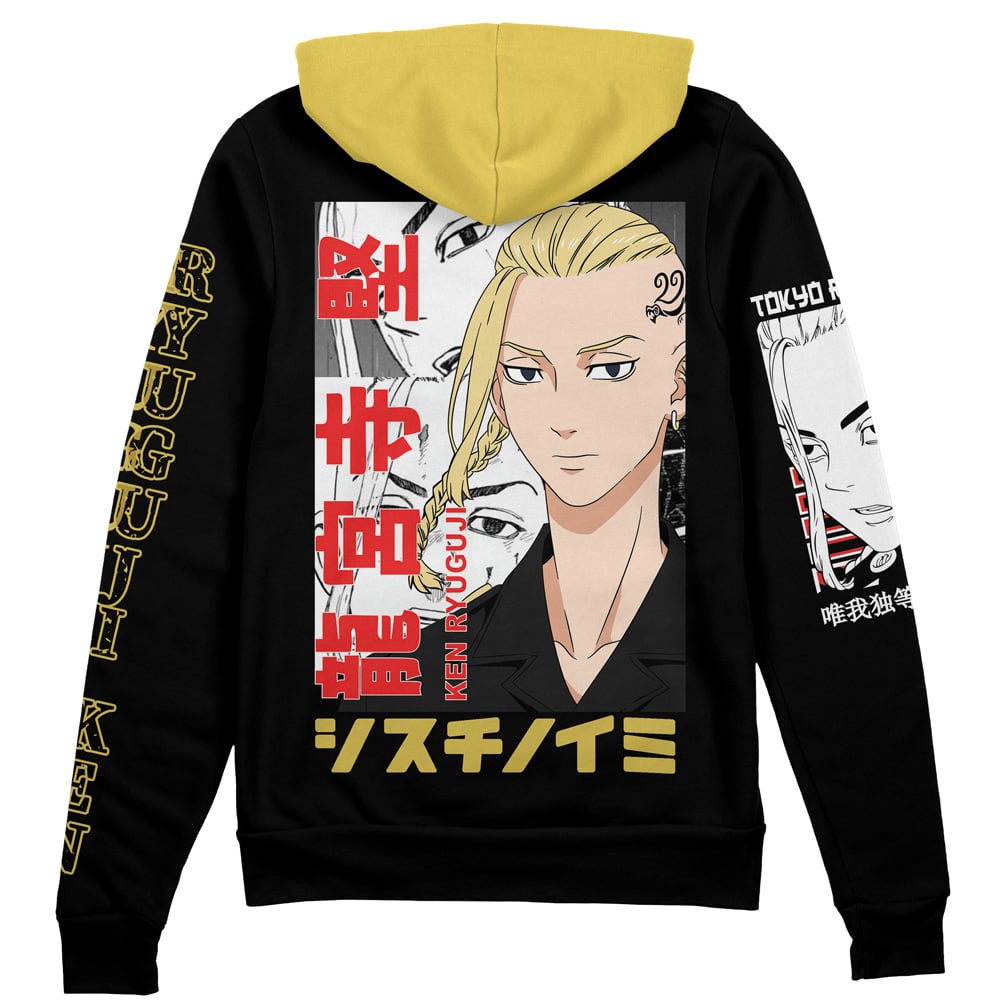Ryuguji Ken Tokyo Revengers" Streetwear Zip Hoodie Jacket
