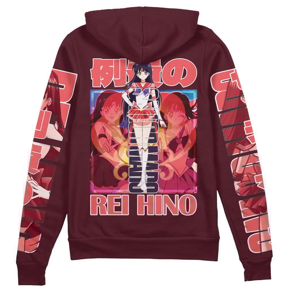 Sailor Mars Sailor Moon" Streetwear Zip Hoodie Jacket