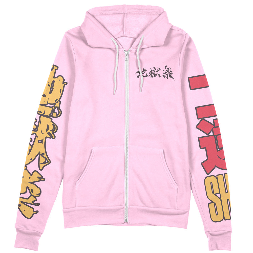 Yamada Asaemon Shion Hell Paradise Streetwear Zip Hoodie Jacket