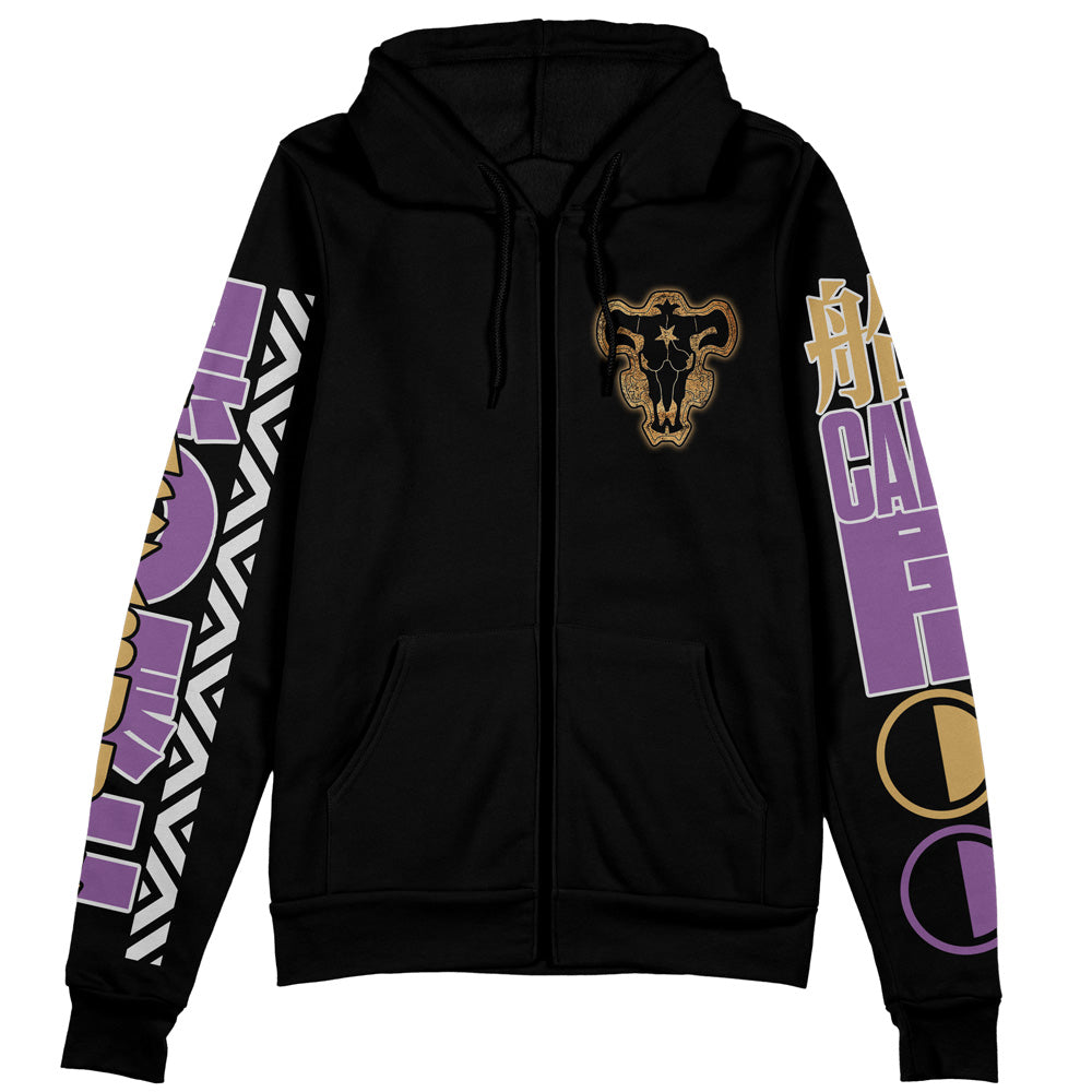Yami Sukehiro V2 Black Clover Streetwear Zip Hoodie Jacket