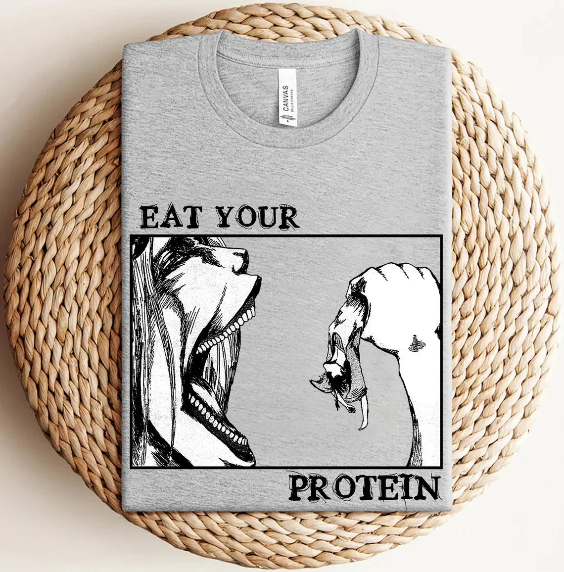 Attack On Titan - Eat Your Protein T-Shirt - Nysekai