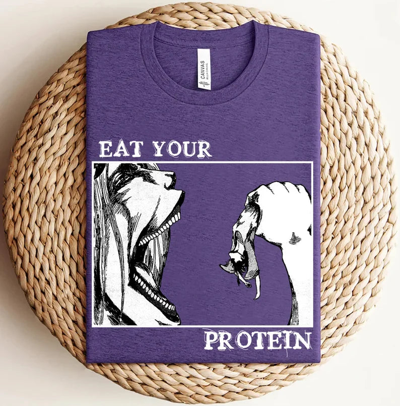 Attack On Titan - Eat Your Protein T-Shirt - Nysekai