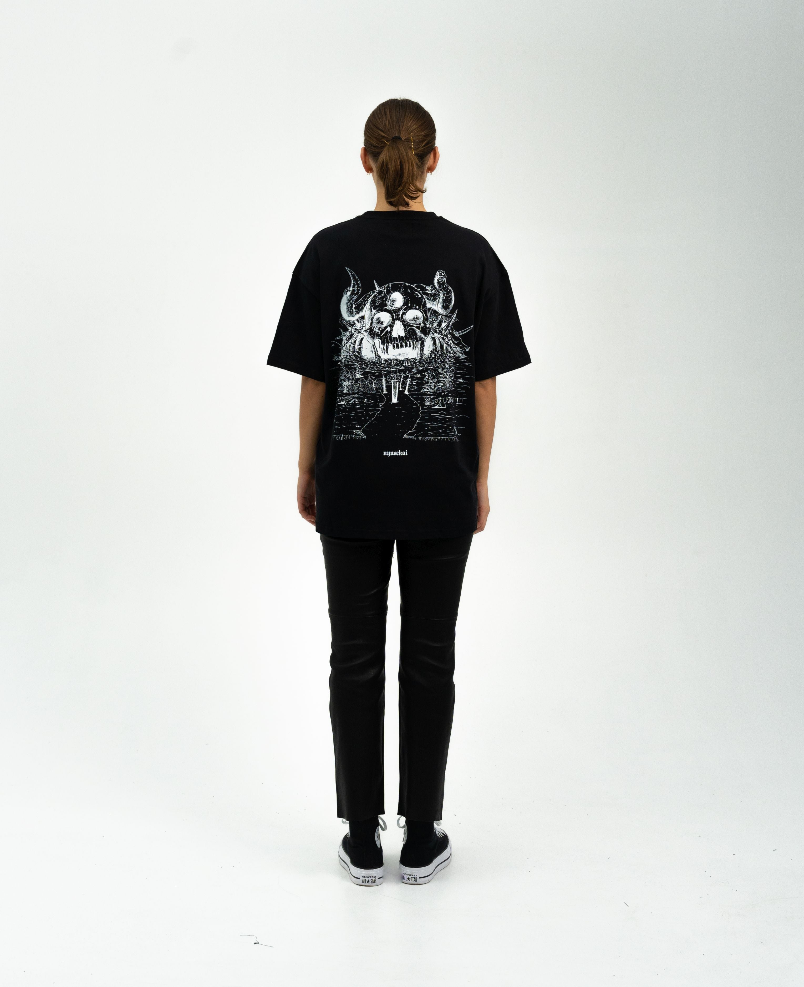 "Demon Skull - Black Clover" Oversized T-Shirt