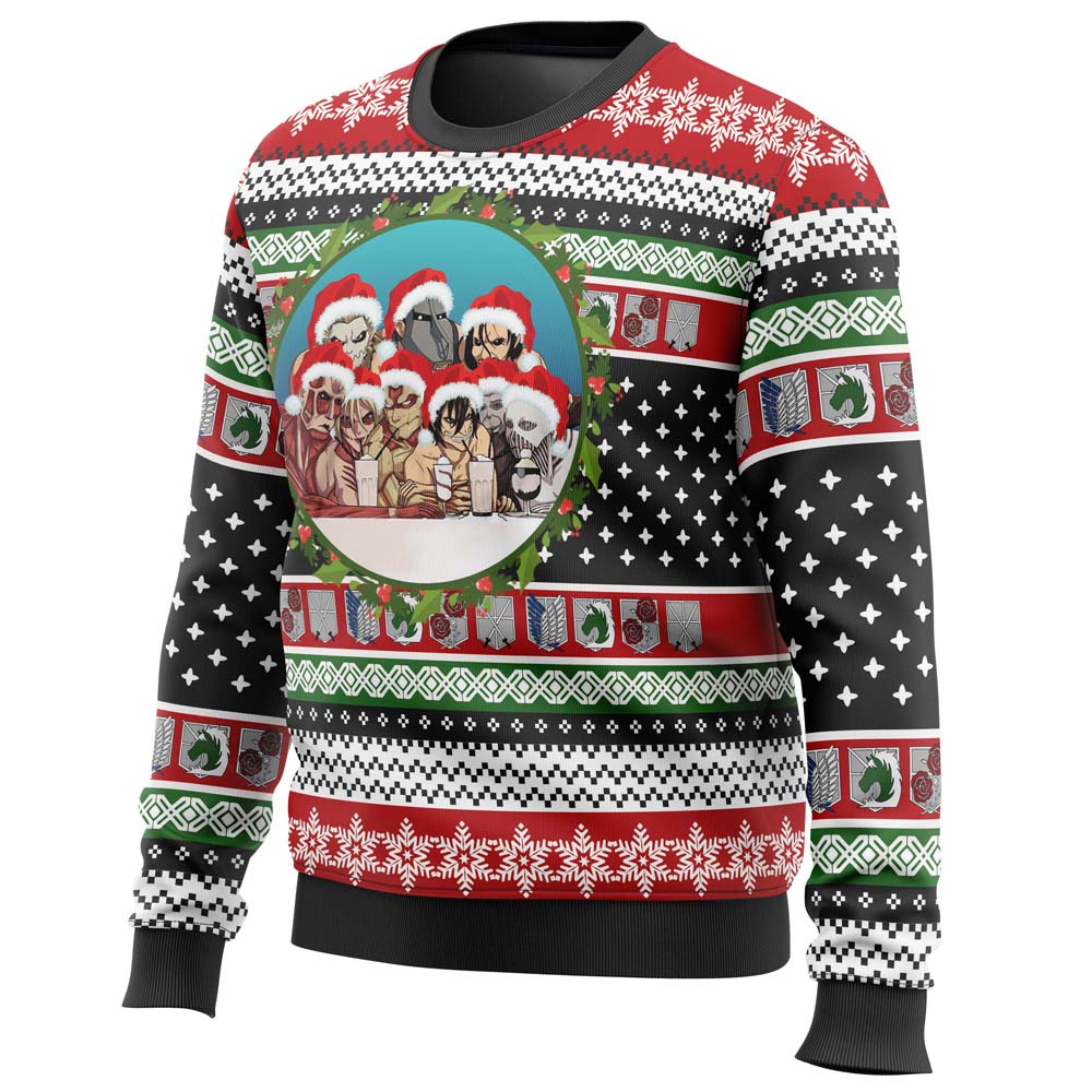 Nine Titans Attack on Titan Ugly Christmas Sweater