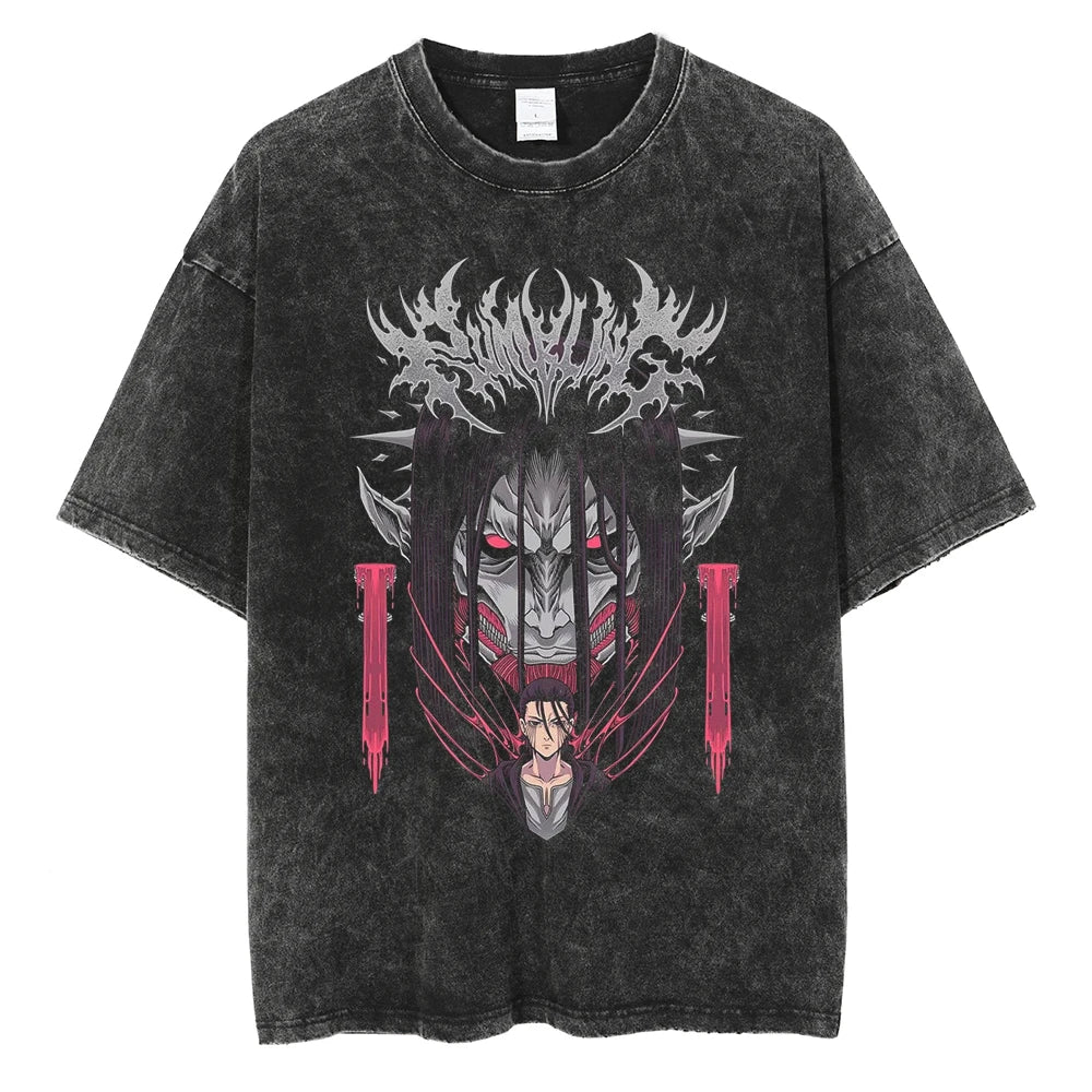 Nysekai "The Rumbling V3" Vintage Oversized T Shirt