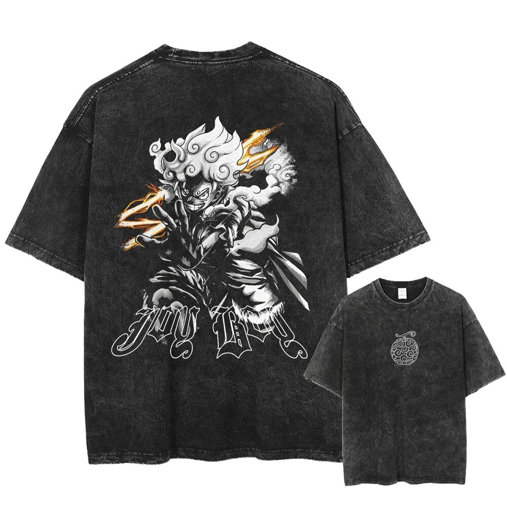Nysekai "Sun God" 2-Sided Vintage Oversized T Shirt