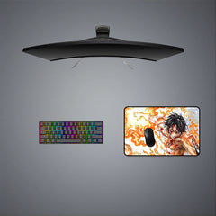 One Piece Ace Fire Design M-XXL Size Gaming Mouse Pad, Computer Desk Mat