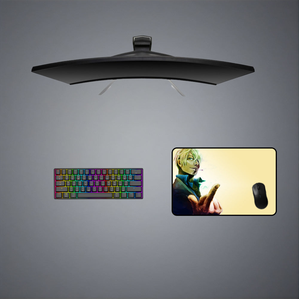 One Piece Sanji Design M-XXL Size Gaming Mouse Pad, Computer Desk Mat