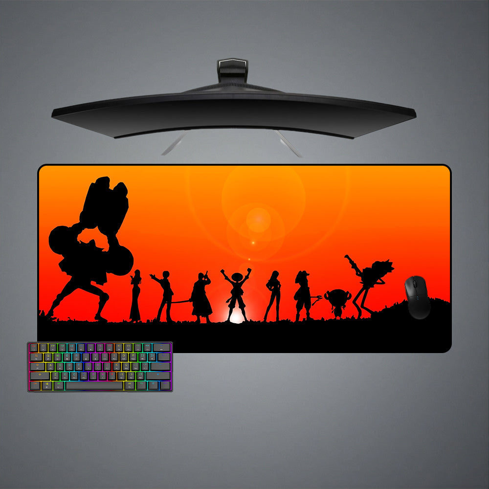 One Piece Silhouette Size Gaming Mouse Pad,