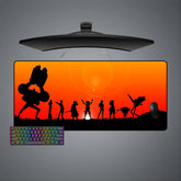 One Piece Silhouette Size Gaming Mouse Pad,