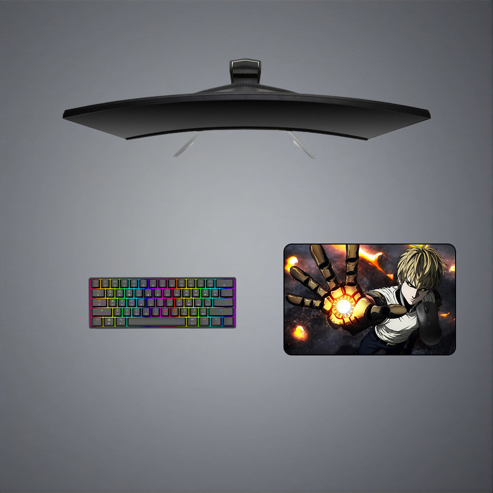 One Punch Man Genos Design M-XXL Size Gaming Mouse Pad, Computer Desk Mat