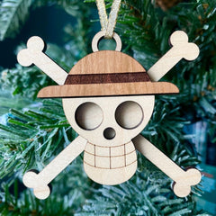One Piece Skull Luffy Christmas Ornament | Anime Ornaments