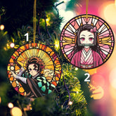 Anime Dual Ornaments: Sword-Wielding Demon Slayer Ornament Anime Ornaments - Nysekai