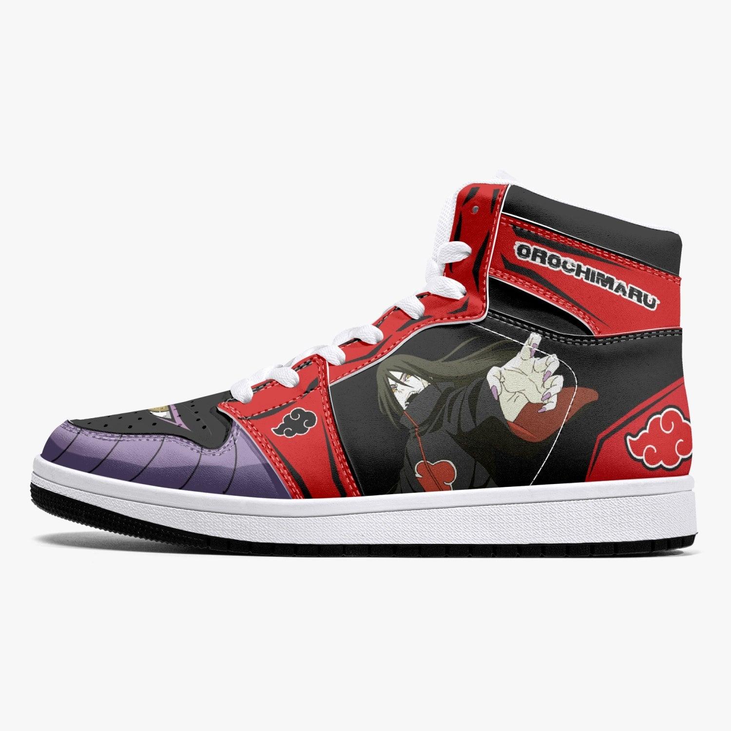 Orochimaru Red Cloud Ninja Mid 1 Basketball Shoes