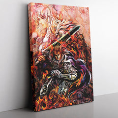 Quest of Guts Berserk Vertical Canvas Print Wall Art - Nysekai