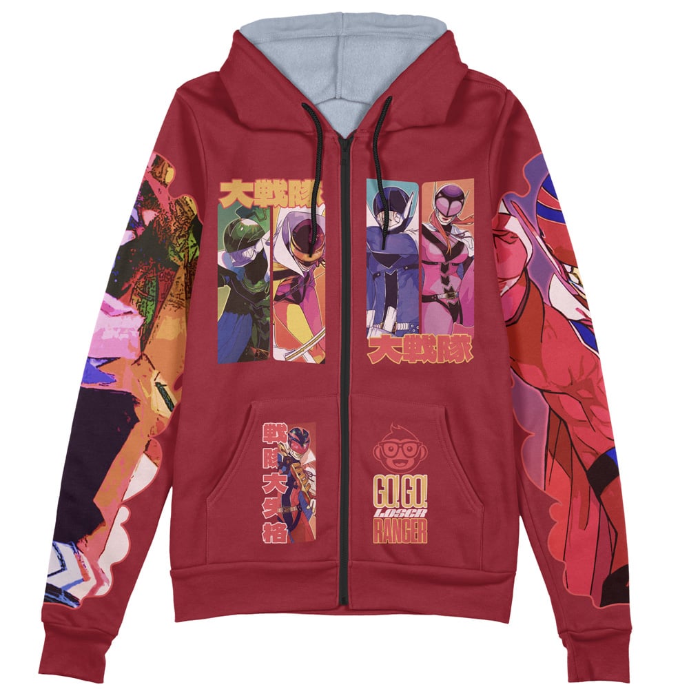 Go Go Loser Ranger Streetwear Zip Hoodie Jacket