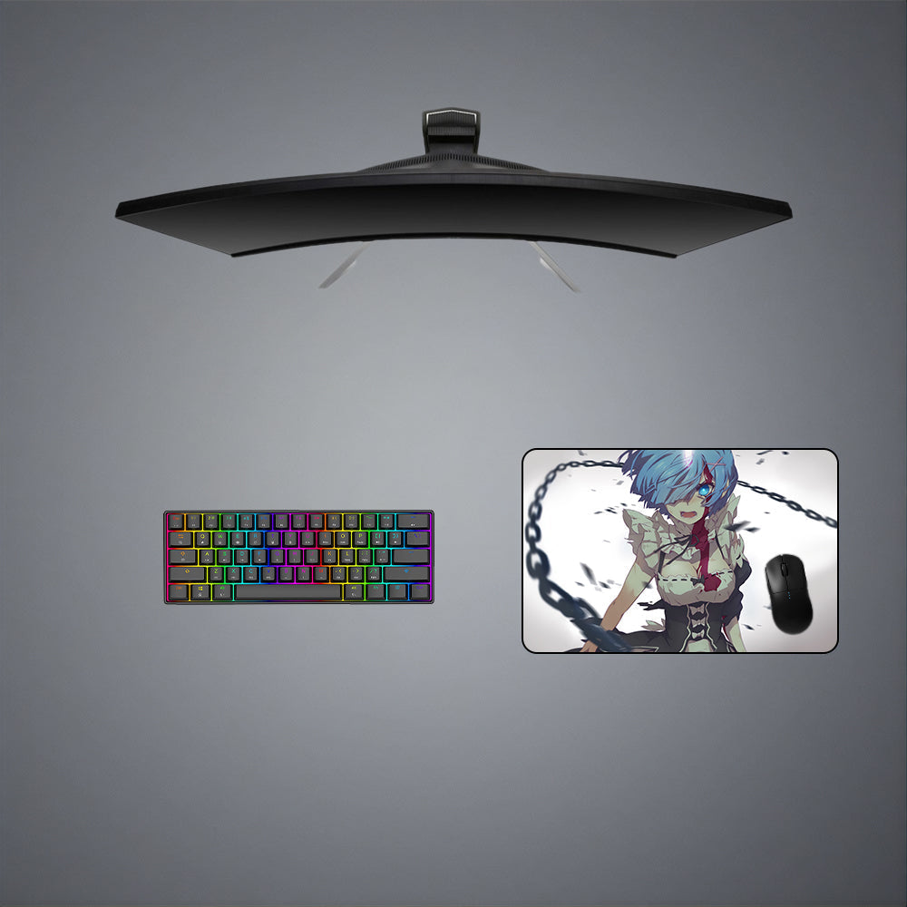 Rem Chain Design M-XXL Size Gaming Mouse Pad, Computer Desk Mat