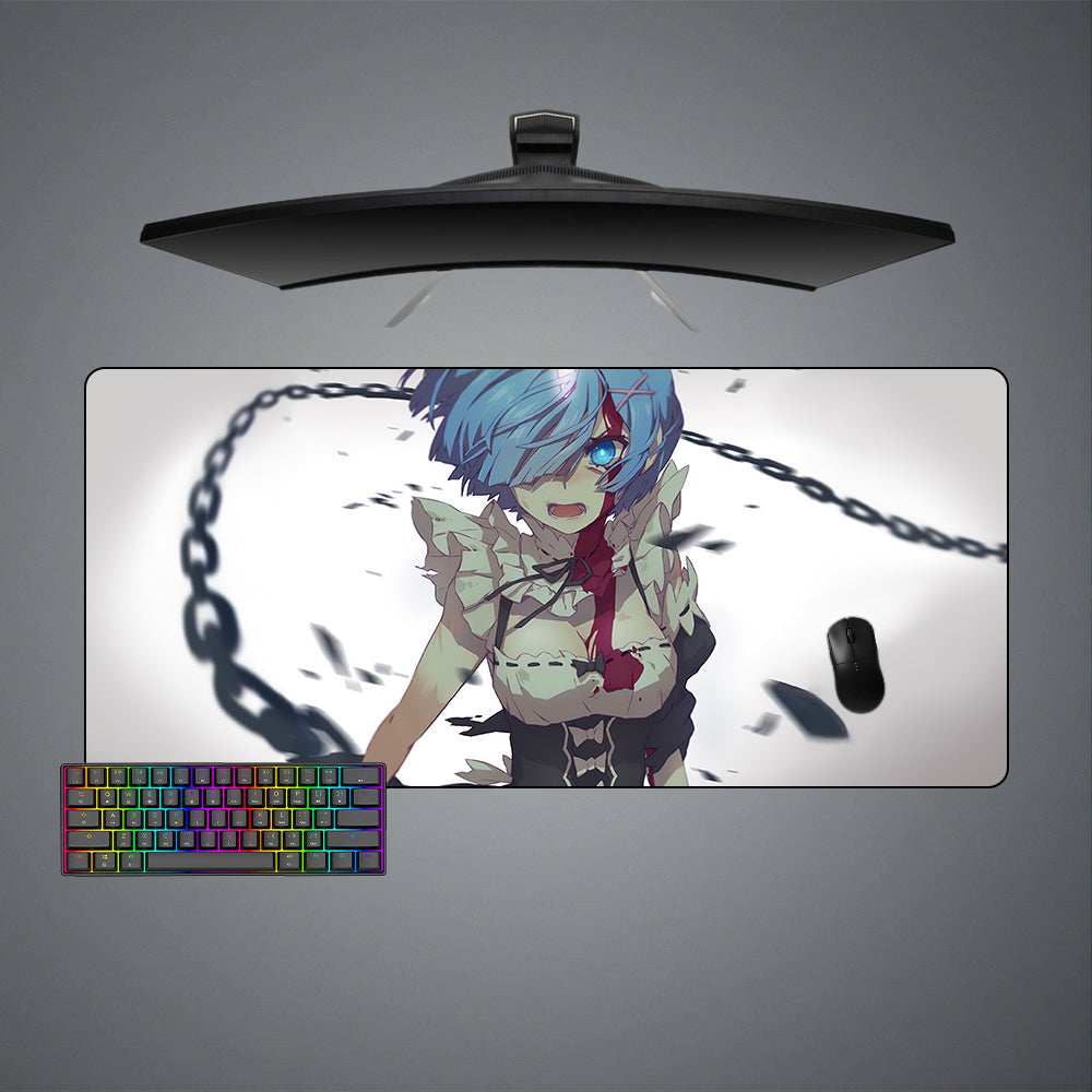 Rem Chain Size Gaming Mouse Pad,