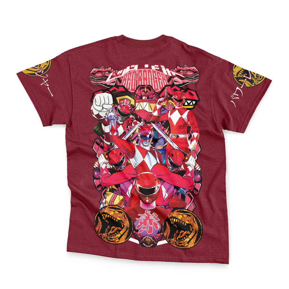 Red Ranger Mighty Morphin Power Rangers Streetwear T-Shirt