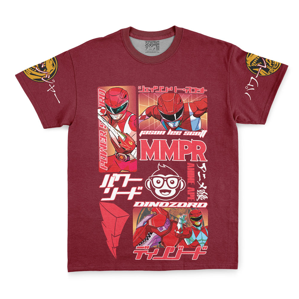 Red Ranger Mighty Morphin Power Rangers Streetwear T-Shirt