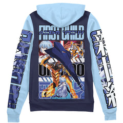 Rei Ayanami x Eva 00 Neon Genesis Evangelion" Streetwear Zip Hoodie Jacket