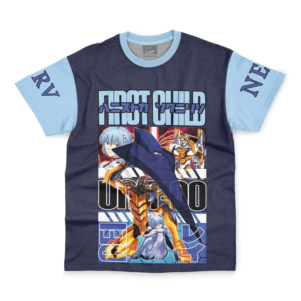Rei Ayanami x Eva 00 Eva Streetwear T-Shirt