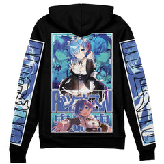 Rem Re: Zero Streetwear Zip Hoodie Jacket