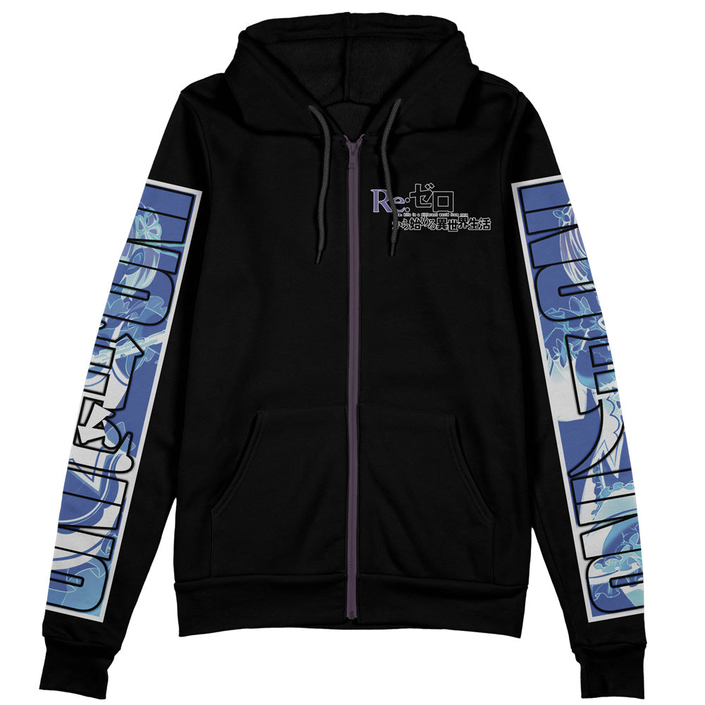 Rem Re: Zero Streetwear Zip Hoodie Jacket