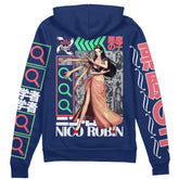 Nico Robin One Piece Streetwear Zip Hoodie Jacket