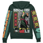 Roronoa Zoro V2 One Piece" Streetwear Zip Hoodie Jacket