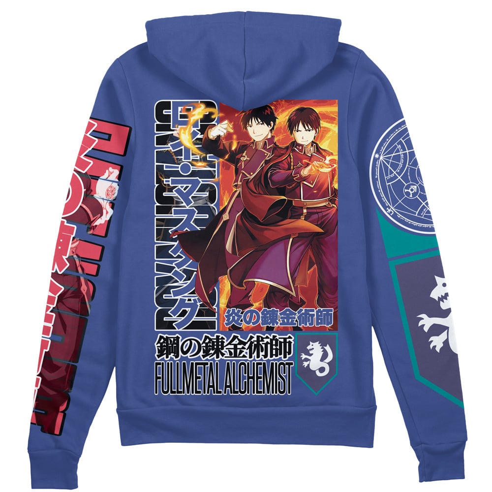 Roy Mustang Fullmetal Alchemist" Streetwear Zip Hoodie Jacket