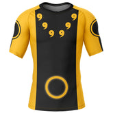 Sage of 6 Paths Naruto Short Sleeve Rash Guard Compression Shirt