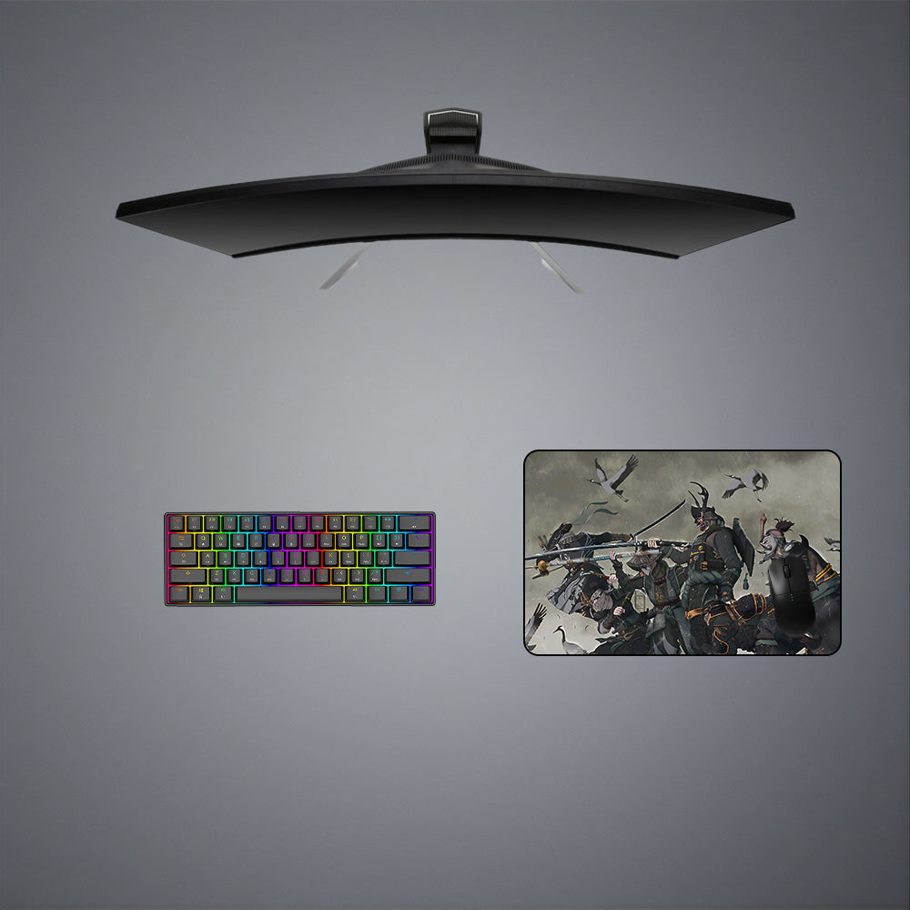 Samurai Squad Design M-XXL Size Gaming Mouse Pad, Computer Desk Mat