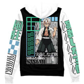 Sanemi Shinazugawa Demon Slayer Streetwear Zip Hoodie Jacket